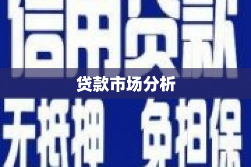 宁阳贷款市场分析