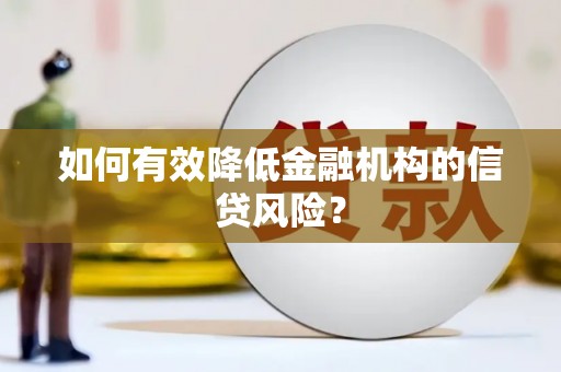 宁阳如何有效降低金融机构的信贷风险？