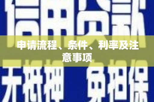 宁阳申请流程、条件、利率及注意事项