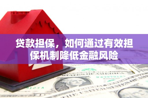 宁阳贷款担保，如何通过有效担保机制降低金融风险