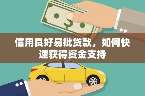 宁阳信用良好易批贷款，如何快速获得资金支持