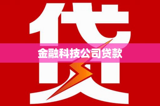 宁阳金融科技公司贷款