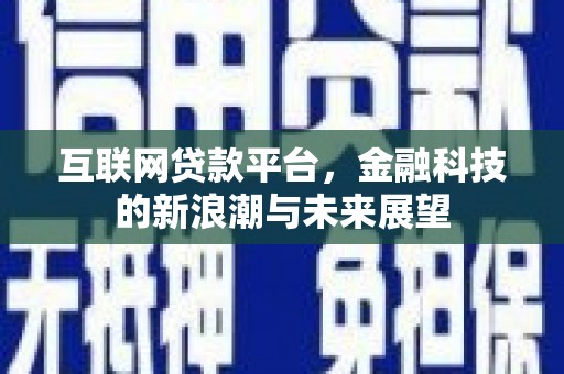宁阳互联网贷款平台，金融科技的新浪潮与未来展望