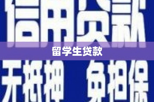 宁阳留学生贷款